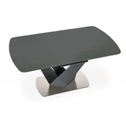 PATRIZIO bord MørkeGrå, ben Sorte