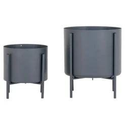 Pavia Blomsterstandere - 2 blomsterstandere i grå