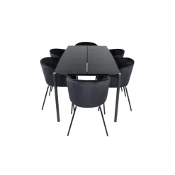 Pelle e Spisebordssæt - Sort