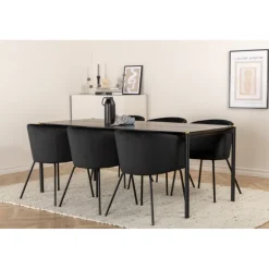 Pelle e Spisebordssæt - Sort