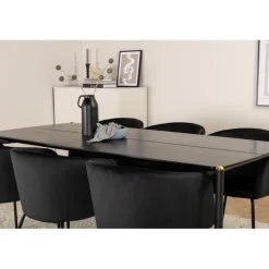 Pelle e Spisebordssæt - Sort