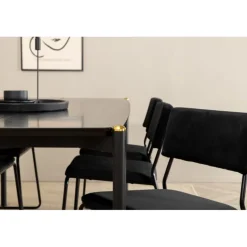 Pelle t Spisebordssæt - Sort