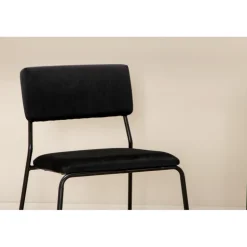 Pelle t Spisebordssæt - Sort