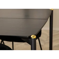 Pelle t Spisebordssæt - Sort