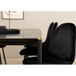 Pelle t Spisebordssæt - Sort