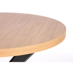 PERONI ovalt Spisebord 100cm kan udvides til 250 - Gylden eg/Sort