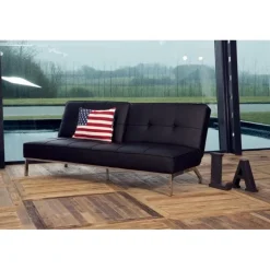 Perugia sovesofa - Sort tekstillæder