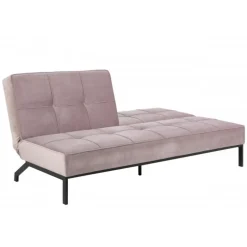 Perugia sovesofa - Støvet Rosa velour
