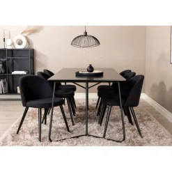 Petra e Spisebordssæt - Sort