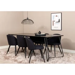 Petra e Spisebordssæt - Sort