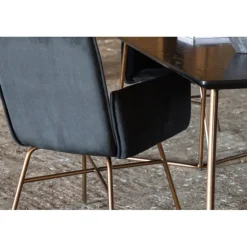 Petra Spisebord - Sort og Kobber