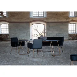 Petra Spisebord - Sort og Kobber