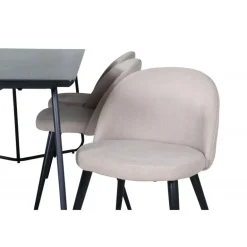 Petra Spisebordssæt - Beige og Sort