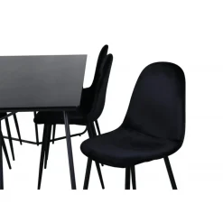 Petra Spisebordssæt - Sort