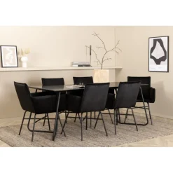 Petra Spisebordssæt - Sort