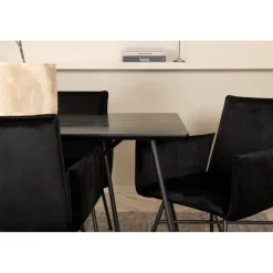 Petra Spisebordssæt - Sort