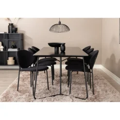 Petra Spisebordssæt - Sort