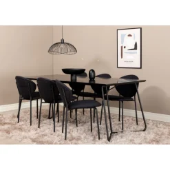Petra Spisebordssæt - Sort