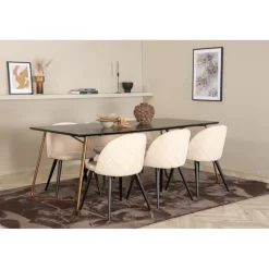 Petra Spisebordssæt - Sort