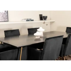 Petra Spisebordssæt - Sort og Kobber