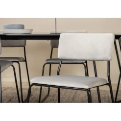 Petra Spisebordssæt - Sort og Lysegrå