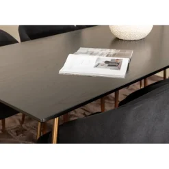 Petra Spisebordssæt - Sort og Valnød