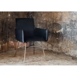 Petra Spisestol - Sort og Kobber