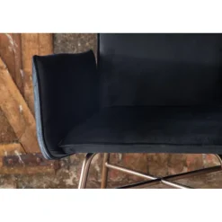 Petra Spisestol - Sort og Kobber