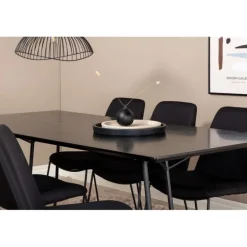 Petra Spisestue Sæt - Sort