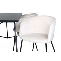 Petra Spisestuesæt - Beige og Sort