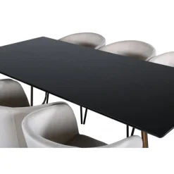 Petra t Spisebordssæt - Beige og Sort