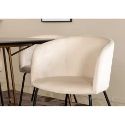 Petra t Spisebordssæt - Beige og Sort