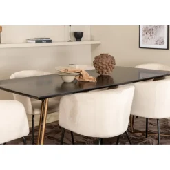 Petra t Spisebordssæt - Beige og Sort