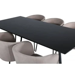 Petra t Spisebordssæt - Beige og Sort