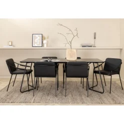 Petra t Spisebordssæt - Sort