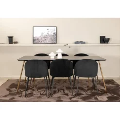 Petra t Spisebordssæt - Sort