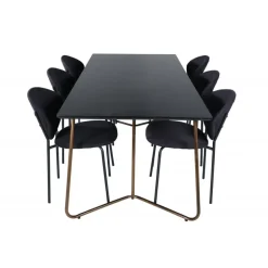 Petra t Spisebordssæt - Sort