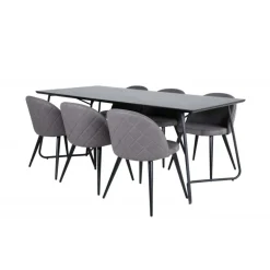 Petra t Spisebordssæt - Sort og Grå