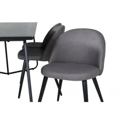 Petra t Spisebordssæt - Sort og Grå