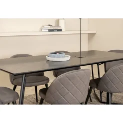 Petra t Spisebordssæt - Sort og Grå