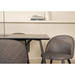 Petra t Spisebordssæt - Sort og Grå