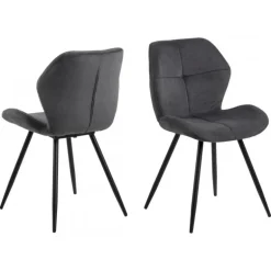 Petri spisebordsstol grå stof