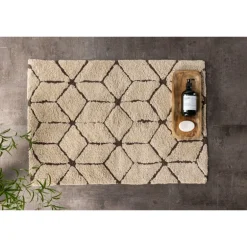 Petrus Tæppe - Mørkebrun og Ivory