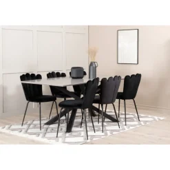 Piazza e Spisebordssæt - Sort