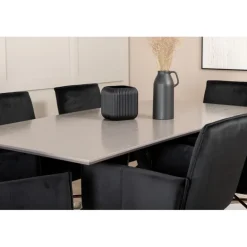 Piazza e Spisebordssæt - Sort og Kobber