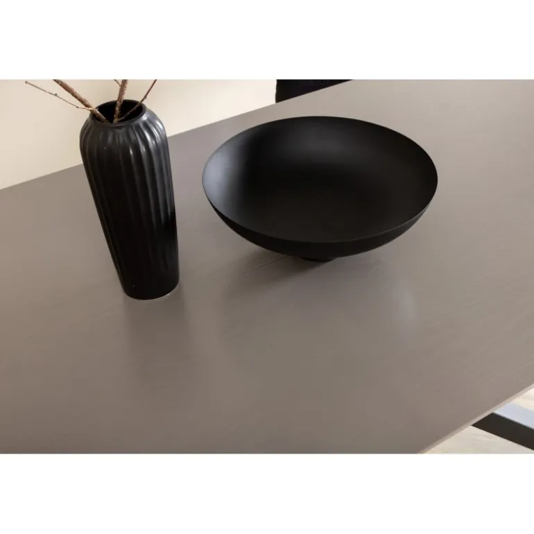 Piazza Spisebord - Sort og Mørkegrå