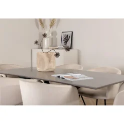 Piazza Spisebordssæt - Beige og Sort og Grå