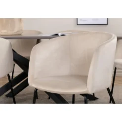 Piazza Spisebordssæt - Beige og Sort og Grå