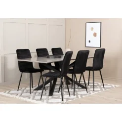 Piazza Spisebordssæt - Sort