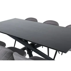 Piazza Spisebordssæt - Sort og Grå